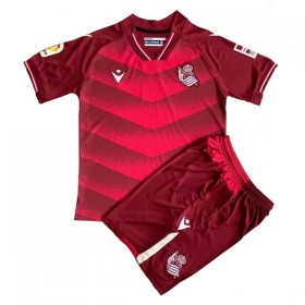 Fotbalový Komplet Real Sociedad Dětské Venkovní 2021-22 Krátký Rukáv (+ trenýrky)